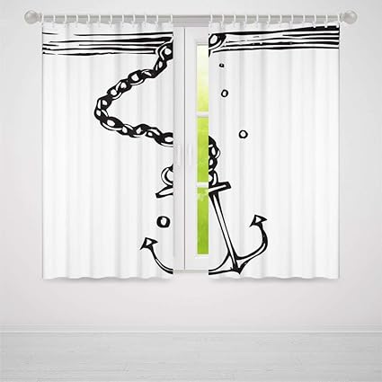 Amazon Com Yoliyana Anchor Bedroom Blackout Curtains Anchor
