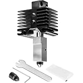 Hotend Fit for Bambu X1 Carbon X1-Carbon Combo P1P 3D Printer | Up to 500℃ High Temperature Upgraded with Chrome Zirconium Copper Nickel Plated Version and Extra Hardened Steel Nozzle