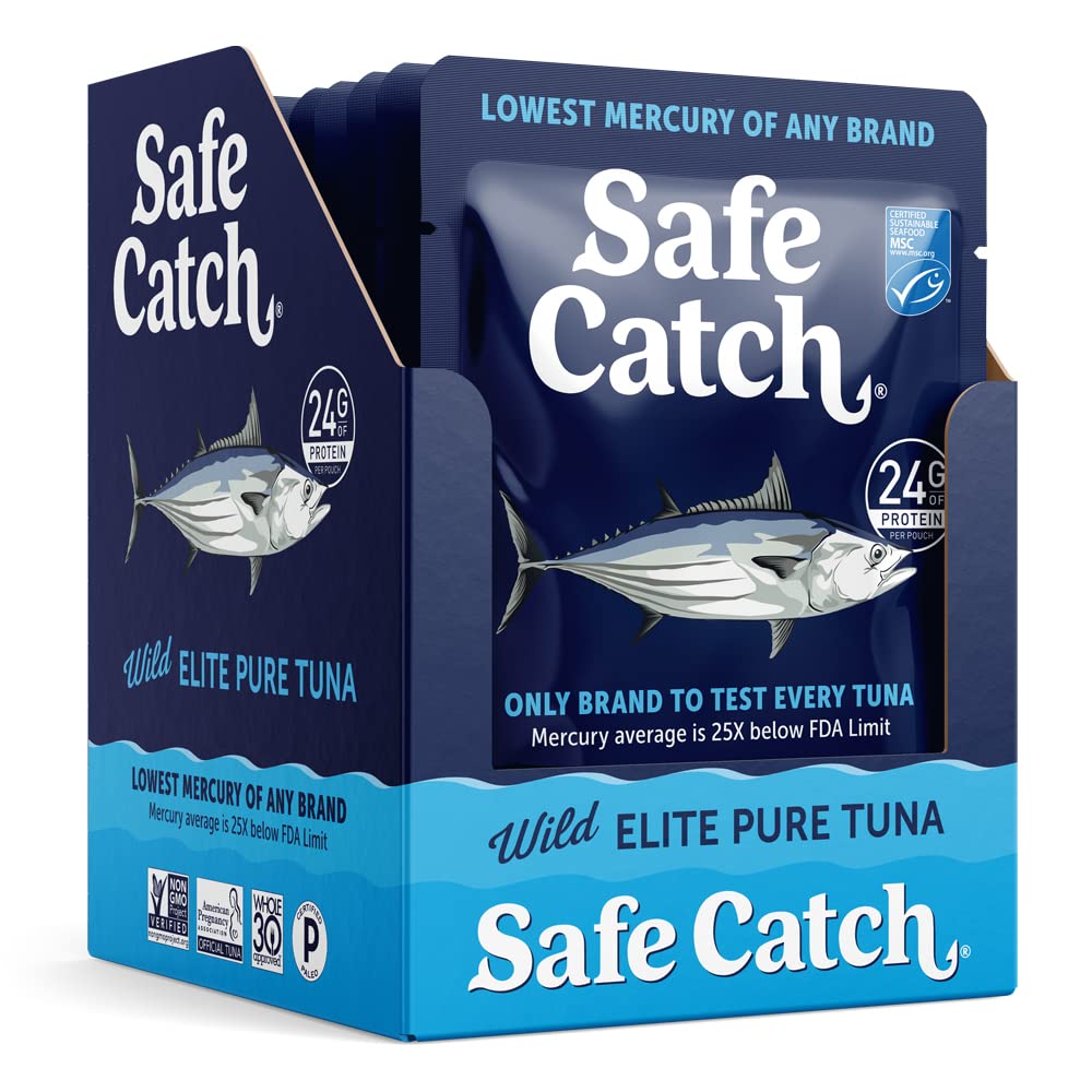 Safe Catch Elite Tuna WildCaught Low Mercury Tuna Fish Pouch Gluten