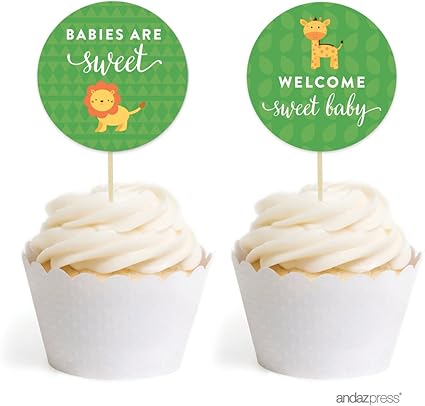 Amazon Com Andaz Press Jungle Safari Baby Shower Party Collection