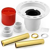 Freestanding Tub Drain, Connects To 1-1/2&rdquo;And 2&rdquo; PVC Drains | Freestanding Bathtub Drain With PVC Adapter And Brass Pipes, Compatible With All Freestanding Bathtubs