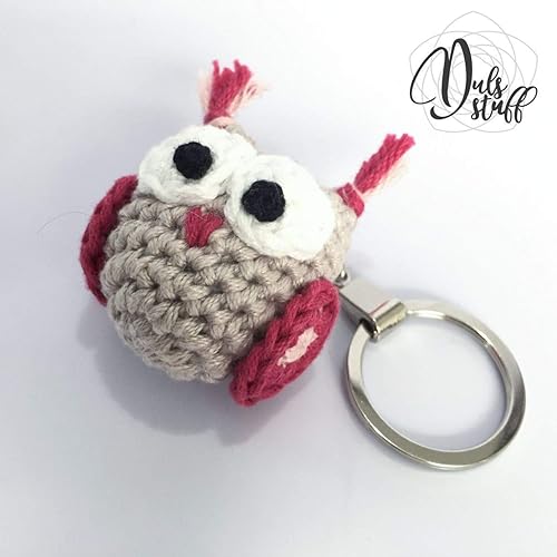 Llavero de búho de crochet, búho de crochet, amigurumi de búho, búho amigurumi, regalo de búho, llavero lindo, regalo de llavero, gancho: Amazon.com.mx: Handmade
