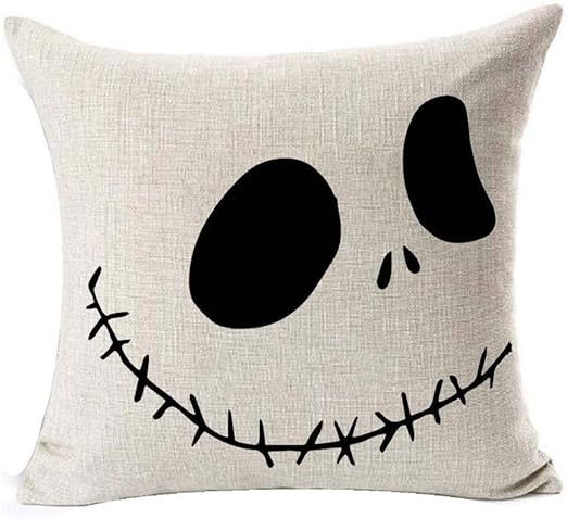 Amazon Com Lynzym Nightmare Before Christmas Cotton Linen Square