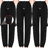 Jeere Men's Chef Pants Classic 7 Pocket Chef Cargo Pants Baggy Kitchen Pants with Wide Elastic Waist and Drawstring