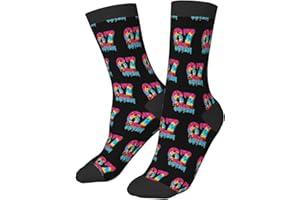 Boys Girls Novelty Socks 67 Ice Cream Funny Meme Design Soft Breathable Crew Socks For Kids Childrens Gift Socks