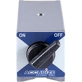 Accusize Magnetic Base, 264 lb Pull, 6010-0141 | On/Off Switch, V-Groove Bottom, M8 x 1.25 mm Tapped Hole, 4.645" x 1.968" x 2.165"
