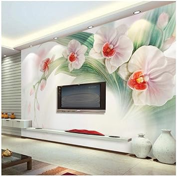 Papel Tapiz Mural 3d Flor 3d Fondo De Magnolia En Relieve Fresco