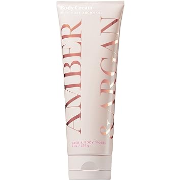 Bath And Body Works Amber Argan Body Cream With Argan Oil 8 Oz