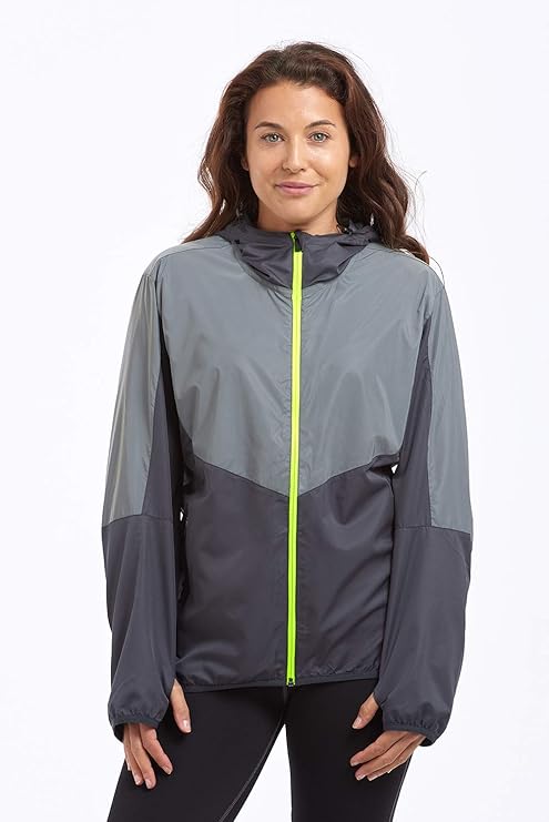 time to run Damen Reflektierend Spirit Winddichte Laufjacke