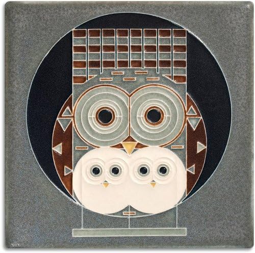 Charley Harper Family Owlbum Decorative Tile