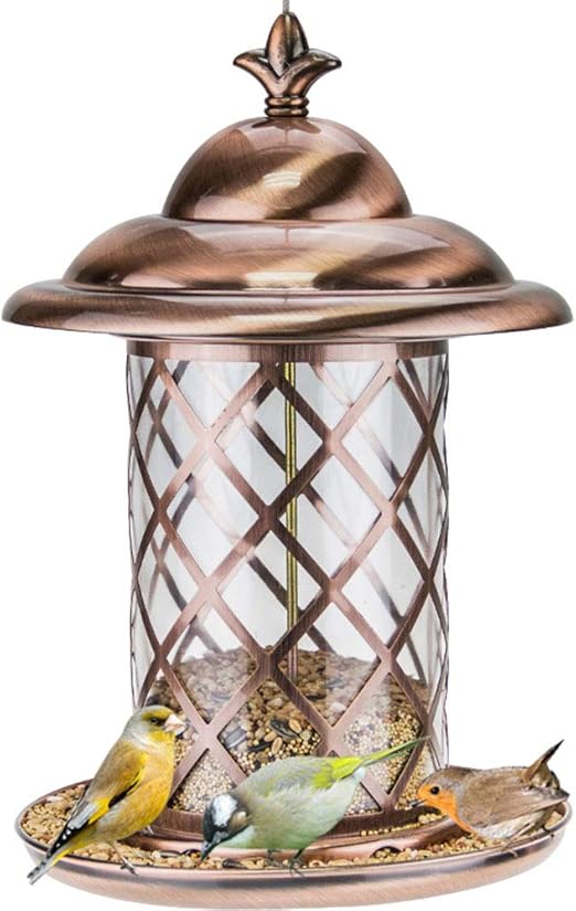 Utopiay Bird Feeders For Outside Metal Plating Grid Bird Food