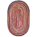 nuLOOM Tammara Bohemian Hand Braided Area Rug, Oval 4x6, Multi