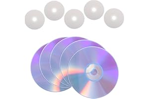 Yardwe 10pcs Blank Cd-r Discs Writable Music Audio Data Backup Phone Recording Printable Media for Home and Office Use