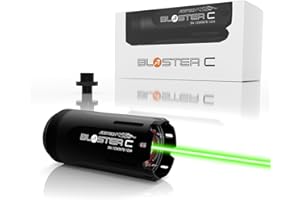 ACETECH Airsoft Pistol/Riffle Tracer Unit Blaster C 14mm CCW Negative Thread with M14- to M11+ Adaptor Glow in The Dark Green/Gel BB LED Flare Lighting Effect