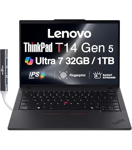 Amazon.com: Lenovo ThinkPad T14 Gen 5 21ML008NUS 14