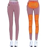 DLLDLGG Heated Pants for Women, Heated Leggings Women, Heated Snow Hiking Pants, Winter Softshell Outdoor Trousers
