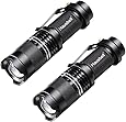 Hausbell 7W Ultra Bright Mini LED Flashlight Tactical Flashlight (2 Pack)