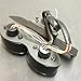 Universal Cat Eye Custom Motorcycle Tail Brake License Plate light BLACK RED