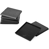 Evemodel Model Square Bases Plastic Black for Wargame Tabletop (50 * 50mm-16pcs)