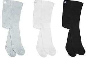 bistyle Baby Girls Tights Thick Leggings Soft | Warm Organic Cotton Stockings Pantyhose | Newborn Infant Toddler 3 Pack