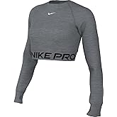 Nike Womens Pro Dri-fit Cropped Long Sleeve Top