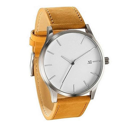 Uhren Damen Herren Armbanduhr Analoge Quarz Runde Handgelenk Armbanduhr der Paar Mode Freizeit Kunstleder Wrist Watch Armband