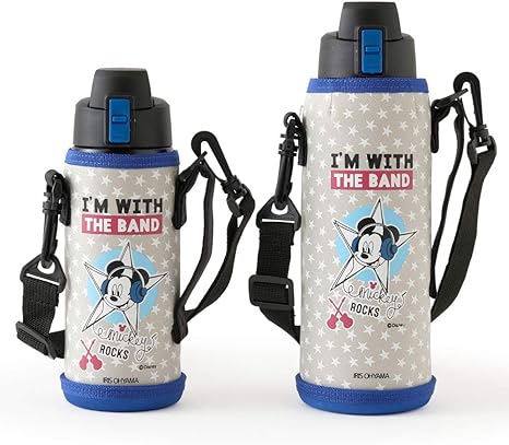 Amazon Co Jp アイリスオーヤマ 水筒 2本セット ディズニー ミッキー 0 6l 1l スポーツ飲料ok ワンタッチオープン 保冷専用 ブルー 女の子 男の子 子供 Ddb 600 ホーム キッチン
