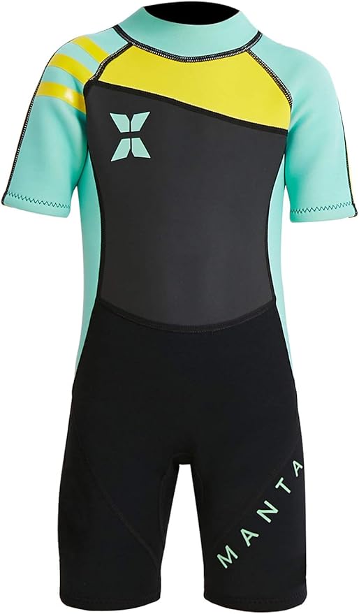 DIVE & SAIL Kids 2.5mm Warm Wetsuit One Piece UV Protection Shorty Suit