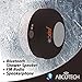 Abco Tech Water Resistant Wireless Bluetooth Shower Speaker with Suction Cup and Hands-Free Speakerphone, Black