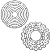 2 Packs Cutting Dies Stencil Metal Template Moulds, FineGood Embossing Tool for Card Making Scrapbooking DIY Album Paper
