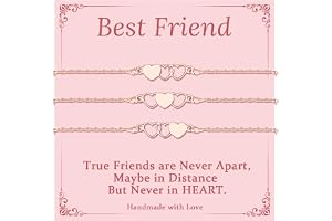 GBTBYS Best Friend Gift Friendship Bracelets for 2 3 4 BFF Bestie Women Christmas Birthday Gift