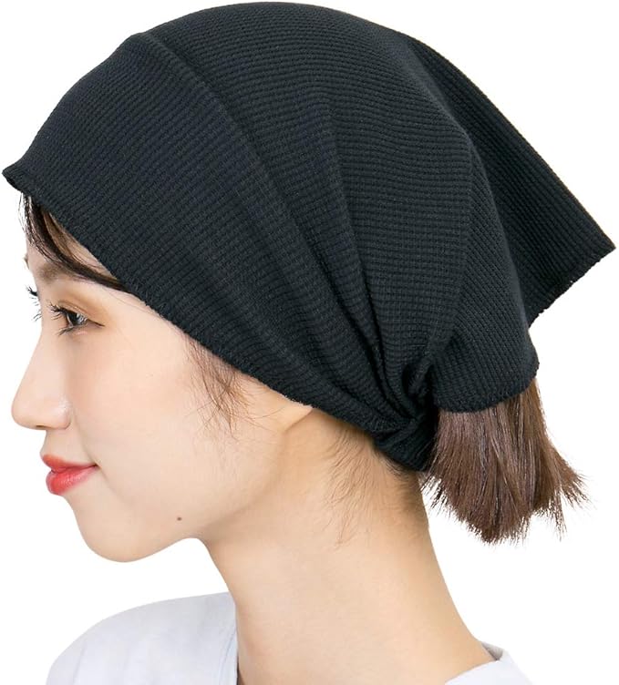 Amazon ザクション 日本製 ワッフル幅広バンダナヘアバンド M便 3