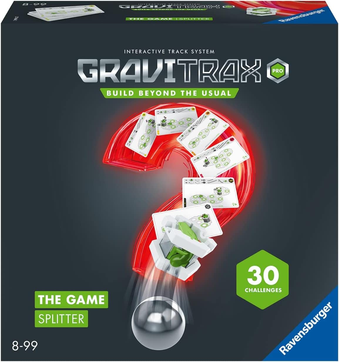 Ravensburger GraviTrax The Game - PRO Splitter - Marble Challenge Logic Brain Games and STEM Toys for Kids Age 8 Years Up