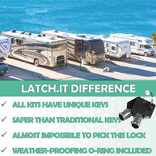 LATCH.IT 5/8” RV Storage Locks 2Pack RV Compartment Locks Utility