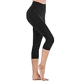 IUGA Women's High Waisted Capri Workout Leggings with Inner Pocket