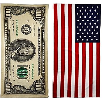 100 dollar bill towel