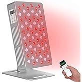 supersred Red Light Therapy for Body & Face - 630nm 660nm 810nm 850nm 940nm 5 Wavelengths Infrared Red Light Therapy Panel Skin, Muscles & Recovery – 63 Dual Chip LED Therapy Light Device with Stand