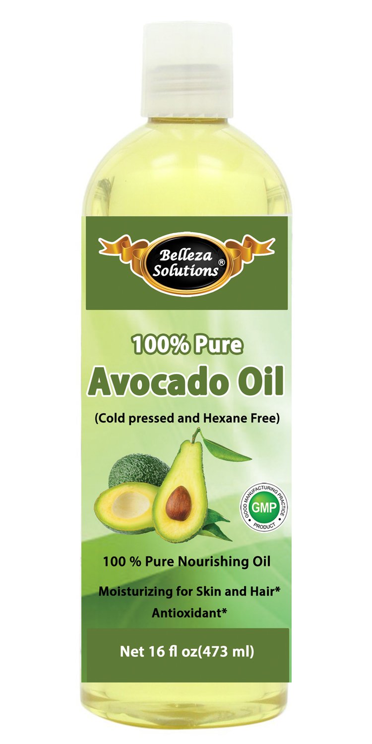 Amazoncom Belleza Solutions Avocado Oil 16 OZ 100 Pure Cold