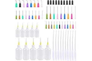 69Pcs 30ml 50ml Precision Tip Applicator Bottles Kit, Dispensers Applicator Bottles for Liquid, Glue Oil, Acrylic Paint – 10 