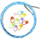 addi Skacel Click Interchangeable Cord 60 Inch | Actual 50 inch (127cm), Flexible Nylon, Blue Pliable, Works With addiClick System