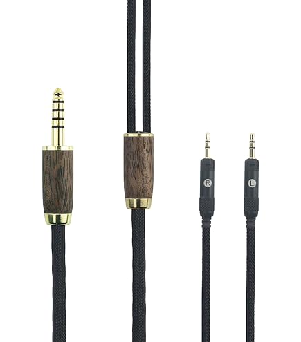 Câble Audio De Remplacement Pour Casque Audio-Technica ATH-R70X - 3.5mm Vers Double 2.5mm, 1.5m, Cuivre OCC - Amélioration Qualité Sonore
