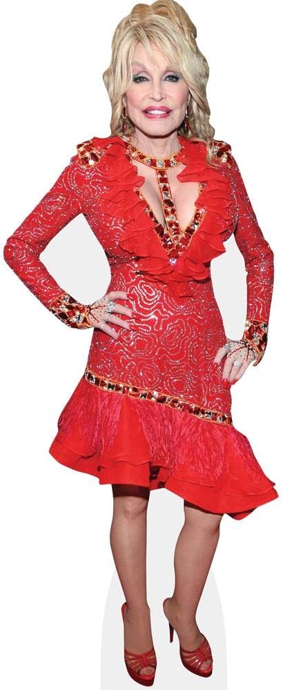 dolly parton red dress