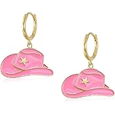 Vavhoo Boot Hat Western Earrings for Women Cowboy Hat Boho Dangle Earrings for Ladies