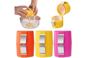 FAUPPT 3PCS Egg Shell Opener Egg Separator for Raw Eggs,2024 Upgraded Stainless Steel Egg Cutter Egg Cracker Tool for Raw Eggs,Quickly Cutting Off Cooked Eggs for Home Kitchen Use (3pc)