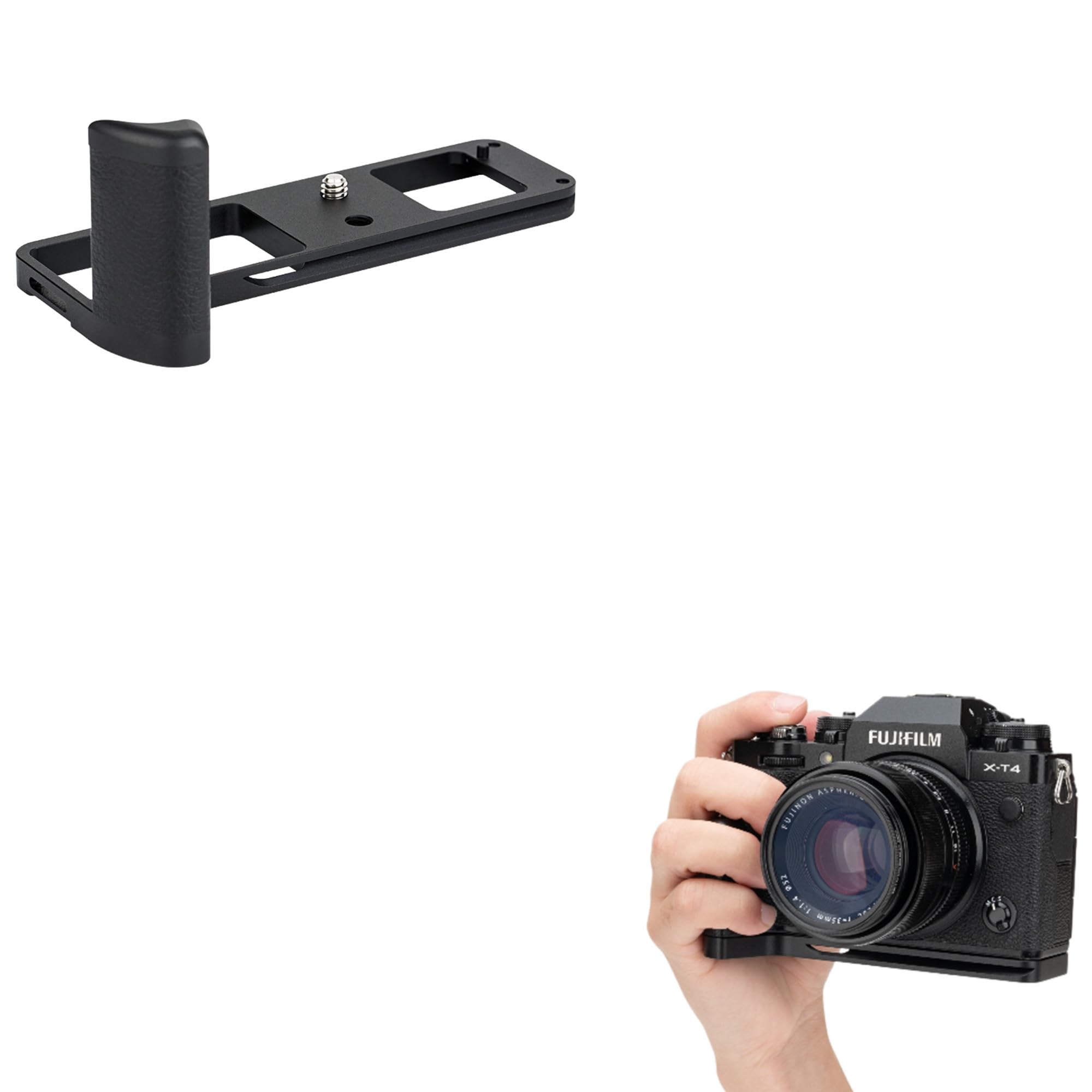 JJC Aluminum Arca-Type Camera Hand Grip L Bracket for Fujifilm X-T4
