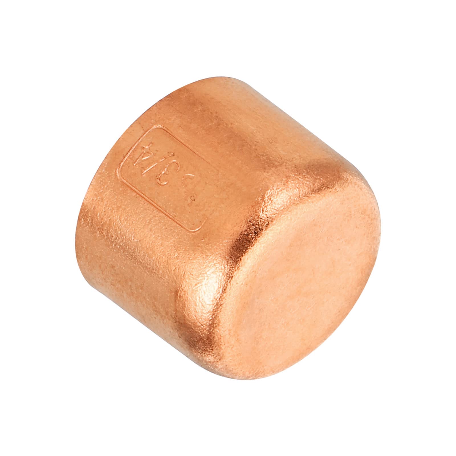 PATIKIL 3/4 Inch ID Copper Pipe End Cap, Copper Fitting Cap Sweat Plug Solder Connection for Plumbing HVAC Air Conditioner