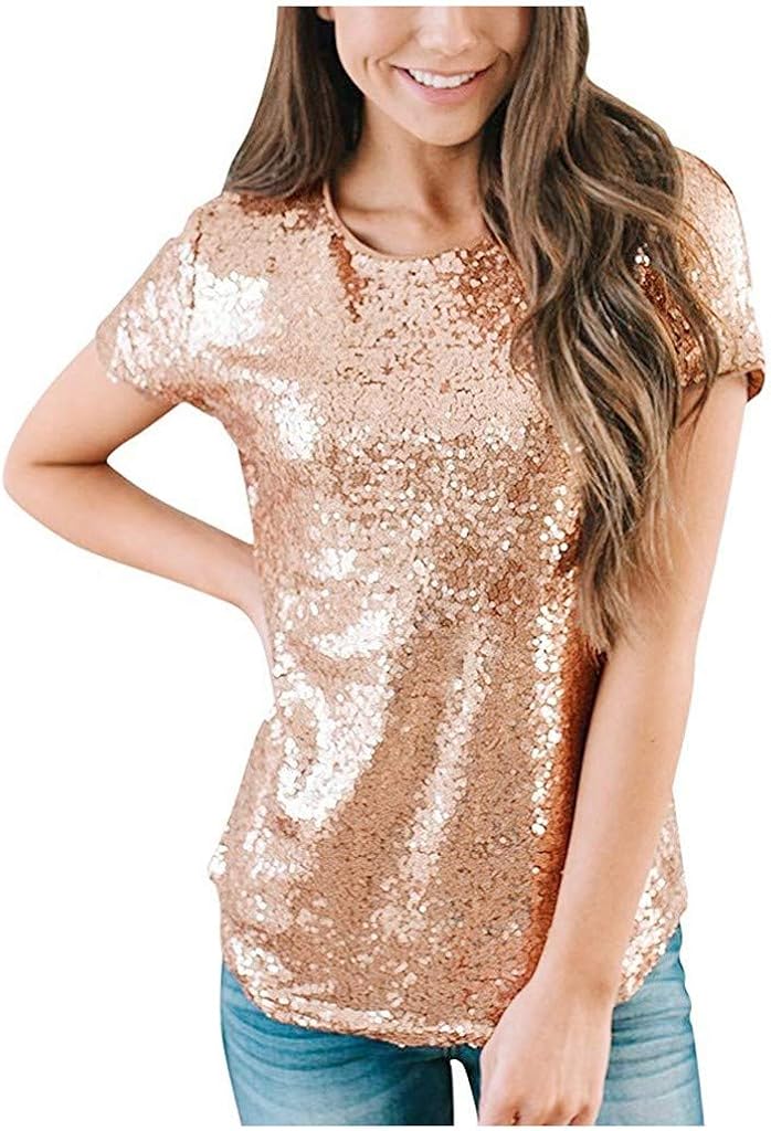 sequin tops for women blouse