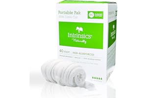 Intrinsics Portable 100% Cotton Coil – 40ft Non-Reinforced, Organic Spun Cotton Roll, Esthetician Supplies for Perms, Skincare, Nails, and Salon Use