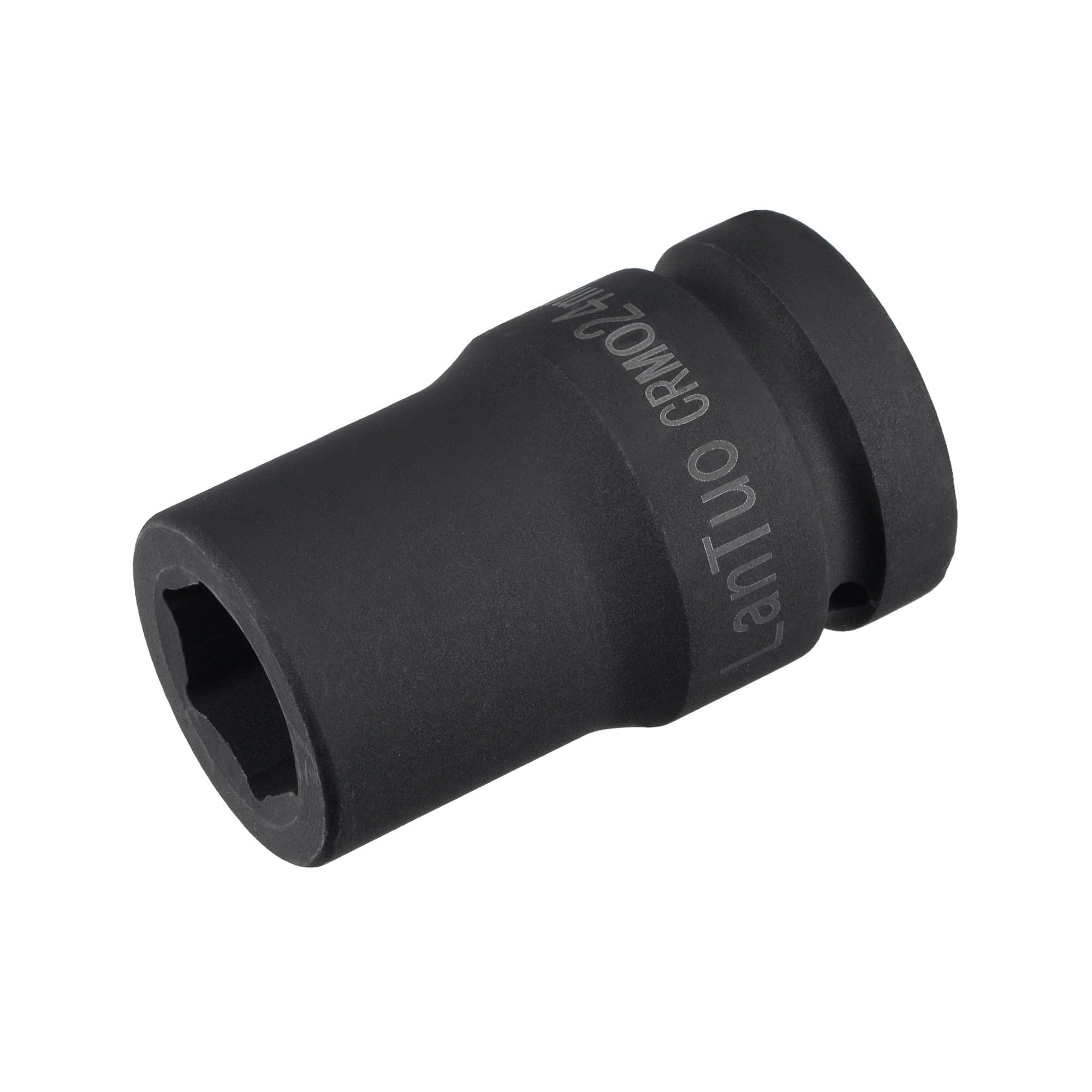 sourcing map 1" Drive by 24mm 6-Point Impact Socket, CR-V 80mm Length, Standard Metric Sizes