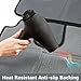 COZY GREENS Car Seat Protector with Thickest Padding - XL Size - Covers Full Carseat - Waterproof Under Child Baby Safety Seat - Durable Mat, Reinforced PVC Leather & 3 Large Pockets for Storage (XL)